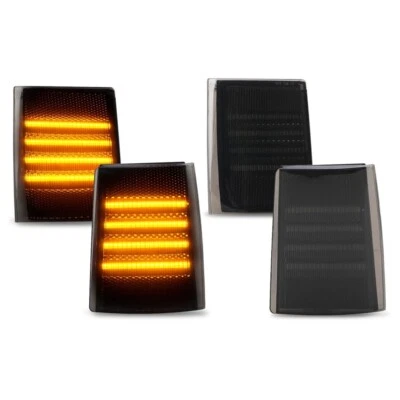 4PCS LED Front Corner Side Marker Turn Light for 1988-1993 Chevy C/K 1500 2500 - Image 1 of 4