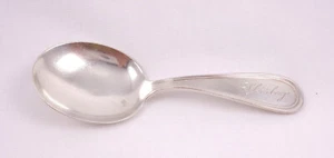 VTG Sterling Silver Baby - Child Spoon  S Kirk & Son Inscribed “ Shirley “ - Picture 1 of 8