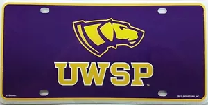 Targa in metallo NCAA Wisconsin-Stevens Point Pointers, nuova - Foto 1 di 1