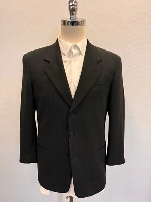 Chaqueta de Lana GIORGIO ARMANI LE COLLEZIONI Ventana Sutil Cuadros Paine Talla 40 R Foto 1 de 4