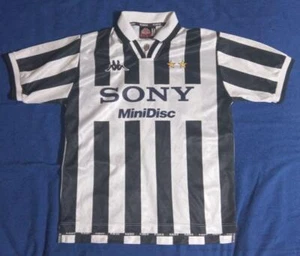 Juventus 1996/97 Kappa Home Jersey Del Piero #10 Size S (Fits XL) Sony MiniDisc - Picture 1 of 13