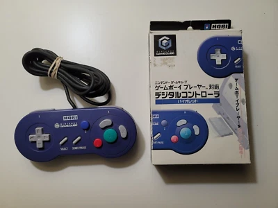 Controlador Digital Indigo Hori Nintendo Gamecube Completo En Caja CIB Gran Forma Foto 1 de 4