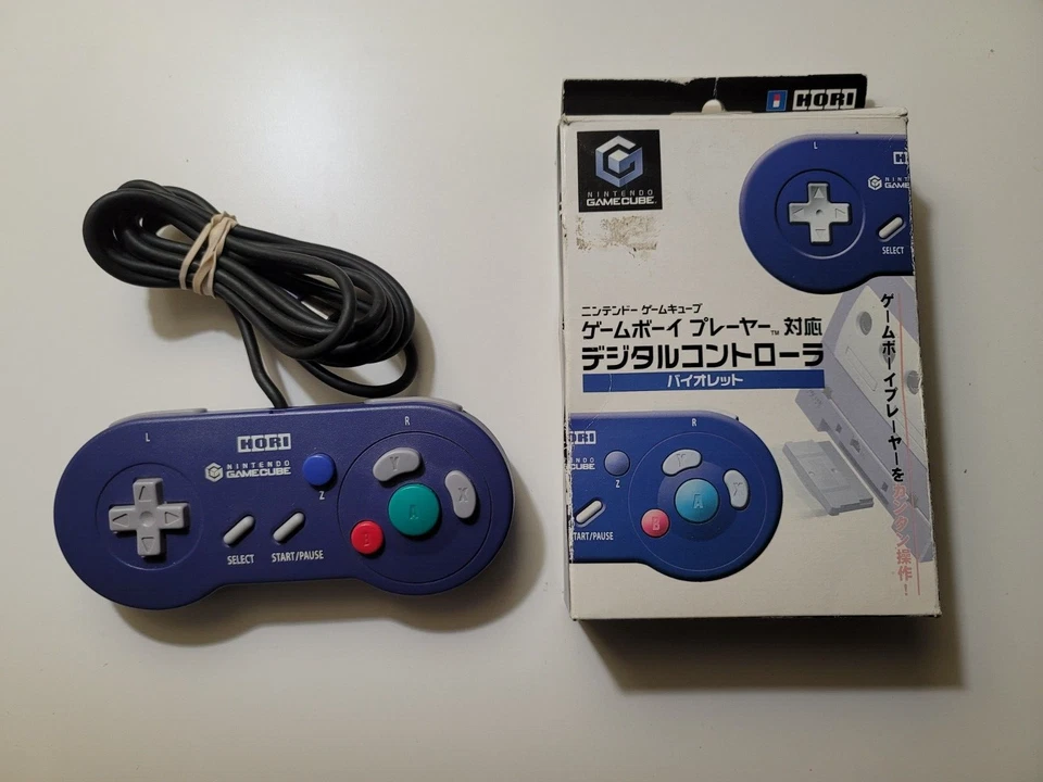 Hori Nintendo Gamecube Digital Indigo Controller Complete In Box CIB Great Shape - Image 1 of 4