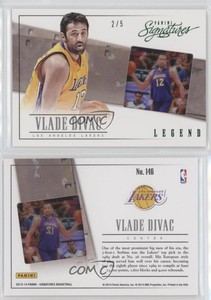 2013-14 Panini Signatures Film Green /5 Vlade Divac #146 HOF