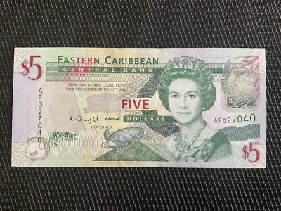 EAST CARIBBEAN STATE: 5 Dollars ND 2003, Pick 42a, NEUF/UNC 💥 - Photo 1/3
