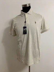 Polo Ralph Lauren Para Hombres Calce Clásico Algodón Suave Polo Talla M. Color Beige - Imagen 1 de 7