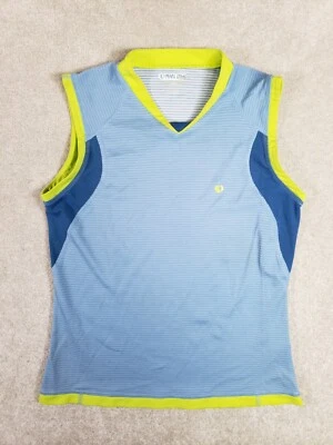 Chaleco Pearl Izumi para mujer mediano de ciclismo con cremallera azul verde poliéster Foto 1 de 4