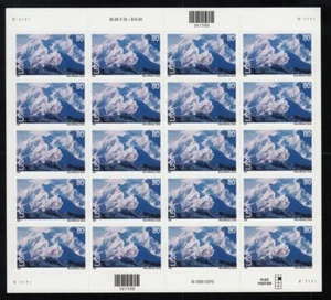 2001 Mt McKinley Alaska Sc C137 airmail 80c full sheet of 20 MNH Scenic America - Picture 1 of 1
