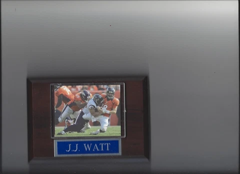 J.J. WATT PLAQUE HOUSTON TEXANS FOOTBALL NFL Cover