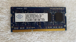Nanya 2GB 1Rx8 PC3-10600S-9-10-B2 1333 DDR3 Laptop Ram