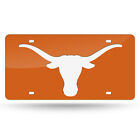 Texas Longhorns Orange Mirrored Laser Cut License Plate Laser Tag