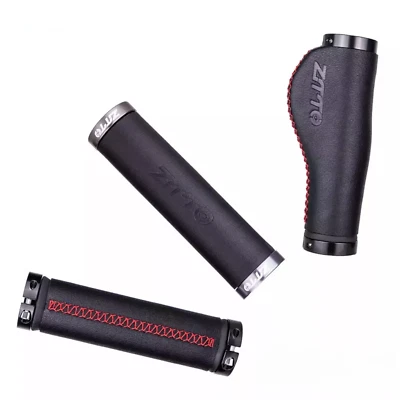 Bicycle Leather Grips Dual Lock-On Ergo Ergonomic Bike Road MTB Comfort ZTTO - Image 1 of 4