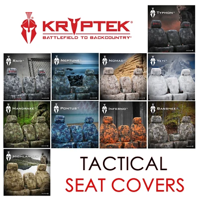 Fundas de asiento delanteras Kryptek Camo Neosupreme Tactical Molle para Nissan Xterra Foto 1 de 4