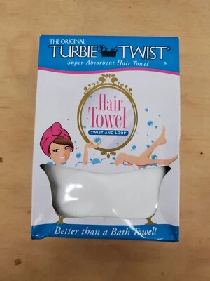 Toalhas Turbie Twist cabelo branco torção e laço microfibra super absorvente - Imagem 1 de 4
