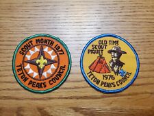 Boy Scout Teton Peaks Council Patches Lot Of 2