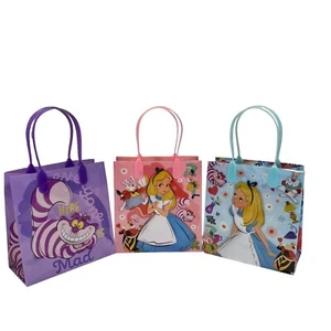 12 pcs Disney ALICE IN WONDERLAND Goody PARTY Favor Reusable Goodie Gift Bags - Picture 1 of 6
