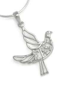 Sigma Alpha Omega Sorority dove pendant with CZ diamonds, NEW!*** - Picture 1 of 2