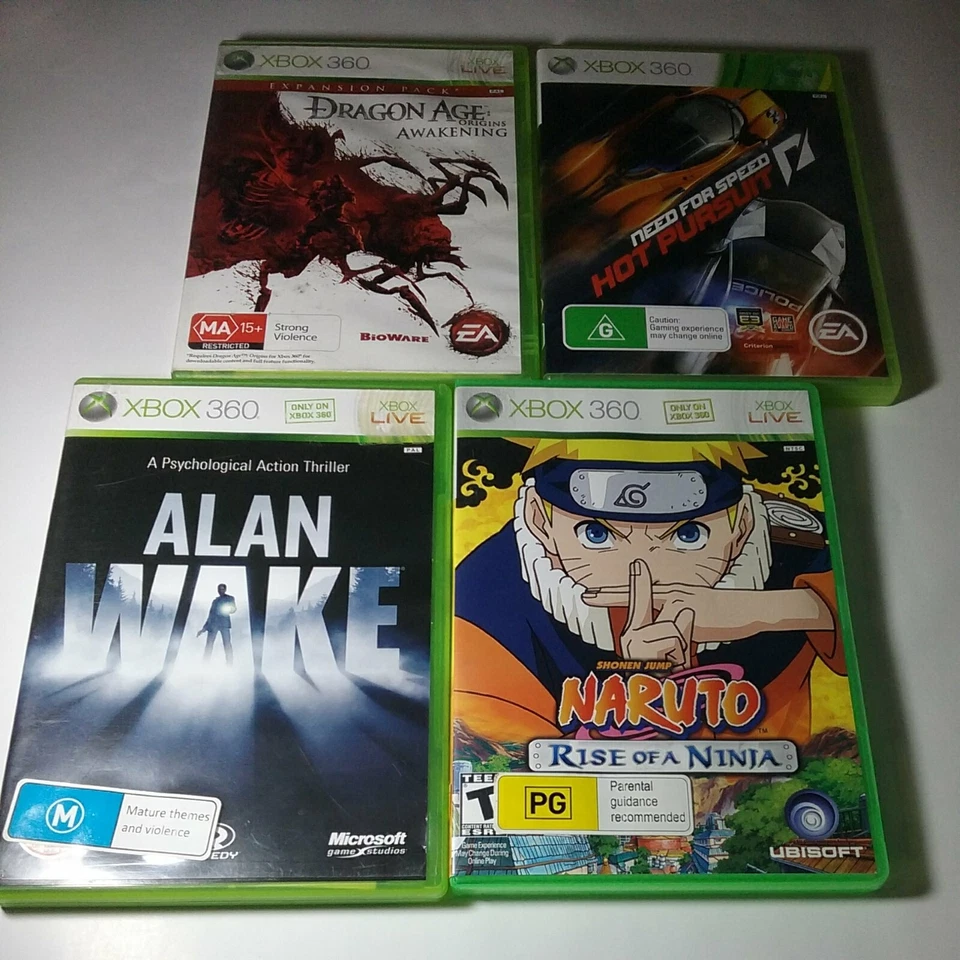 Xbox 360 Game Bundle mega deal Alan wake + SHONEN JUMP NARUTO RISE OF A NINJA +2 - Image 1 of 4