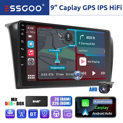 GPS NAVI Autoradio DAB+ Carplay Für MAZDA 3 BK 2003-2009 Android 12 WIFI 2+32GB - Bild 1 von 4