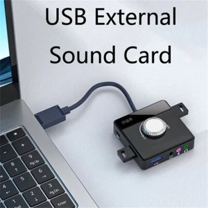 External Audio Card USB Sound Adapter External Sound Card Stereo Sound Card - Picture 1 of 11