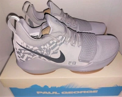 NIKE PG 1 Paul George OKC гром туфли волк серый 878627 размер 9 резинки днища.NIB. - Изображение 1 из 4
