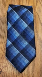 Nuevo con etiquetas Pronto Uomo Azul Negro Carbón Techno Cuidado Rejilla Impresión Lazo Repelente Líquido - Imagen 1 de 9