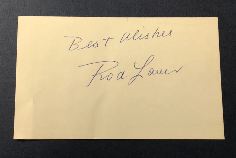 ROD LAVER—Tennis HOF— Signed 3X5 Index Card - Image 1 of 1