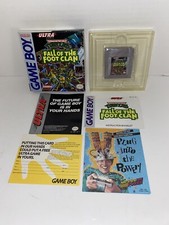 Teenage Mutant Ninja Turtles Fall Of The Foot Clan Nintendo Gameboy  CIB TMNT