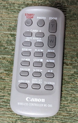 Mando a distancia para videocámara HD de alta definición Canon VIXIA WL-D85 HV10 DC210 Foto 1 de 4