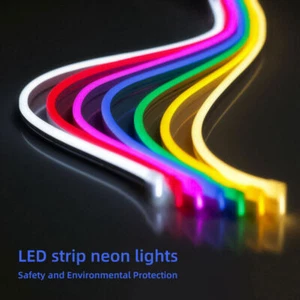 12V Flexible LED Strip Waterproof Sign Neon Lights Silicone Tube 1M 5M or 50M - Picture 1 of 20