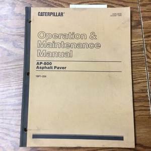 CAT Caterpillar AP-800 ASPHALTFERTIGER BEDIENUNGS- UND WARTUNGSANLEITUNG sn 1BF - Bild 1 von 4