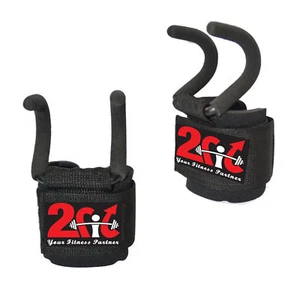Gym WeightLifting Strap Hook bar Power Training Wrist Support Lifting Gloves - Picture 1 of 4
