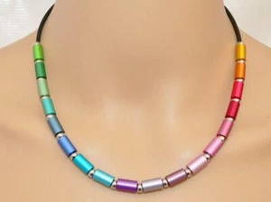 Collar collar rodillos aluminio aluminio rojo azul talla amarillo púrpura color 209r - Imagen 1 de 12