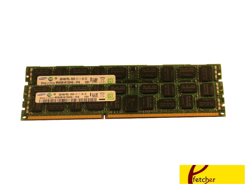 16GB(2X8GB)DDR3 ECC REG. Quad Rank PC3 8500 Memory For DELL PowerEdge T310, R310 - Image 1 of 1