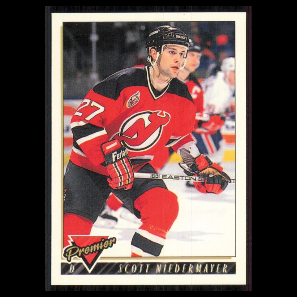 Scott Niedermayer #470 1993 Topps Premier New Jersey Devils Hockey Card NHL NM - Image 1 of 3