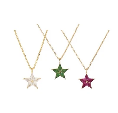 Juego/paquete de 3 piezas collar colgante Kate Spade Cosmos con cadena de oro Foto 1 de 4