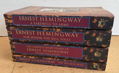 Ernest Hemingway * Lot 4 VG Paperback * Book Club ~Farewell Bell Tolls Sun Rises - Image 1 of 4