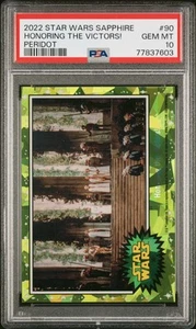 2022 Topps Chrome Sapphire Star Wars Honoring The Victors! #90 Peridot PSA 10 - Picture 1 of 2