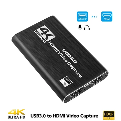 4K Audio Video Capture Card For USB 3.0 HDMI Video Capture Device Full 60 Hz fps - Image 1 of 4