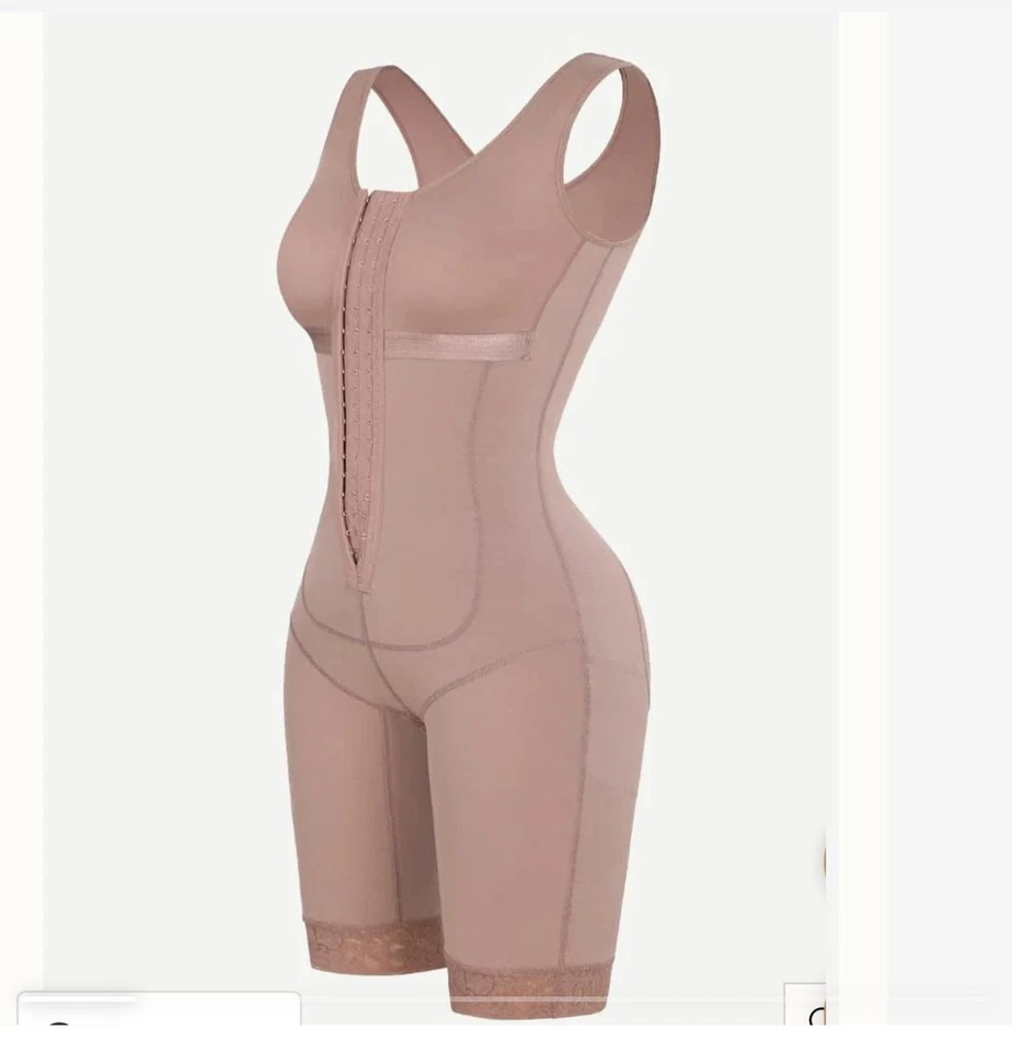 Fajas Colombianas Stage 2 modelador pós-cirúrgico BBL bodysuit modelador de corpo rosa - Imagem 1 de 4