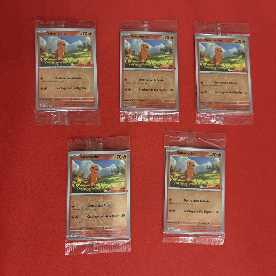 Pokemon TCG Salamèche Charmander MEW 004/165 GameStop Promo 151 SEALED FR - Image 1 of 2