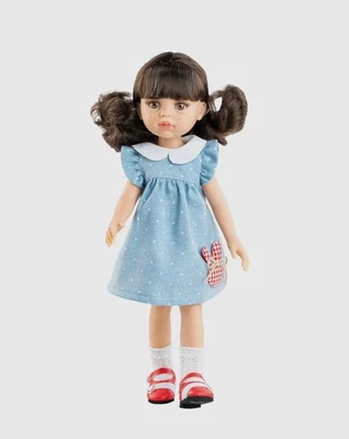 Paola Reina Las Amigas 13" Doll Carol in Blue Dress - Image 1 of 2