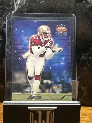 1998 NFL Topps Stars San Francisco 49ers Jerry Rice Silver Star #'d 3999 49ers - Image 1 of 3
