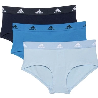 Paquete de 3 bragas ropa interior Adidas de algodón para mujer talla L nuevas con etiquetas Foto 1 de 4