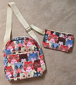 Juego Bandolera/Bolso de Hombro Pequeño Búho, Correa Ajustable, 9x9.5 - Imagen 1 de 5