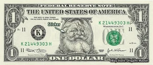 The Santa Claus US $1 Dollar Schein Geld "Santa Dollar" Artikel Echtgeld - Bild 1 von 9