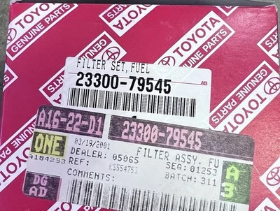 TOYOTA GENUINE 23300-79545 FILTER, FUEL(FOR EFI) OEM - Image 1 of 2