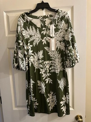 NWT Tommy Bahama Darcy Whisper Fronds Olive Tree XS $178 - Image 1 of 4
