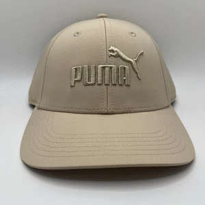 Puma bestickte verstellbare Riemen Polyester Mütze hellbeige Einheitsgröße - Bild 1 von 8