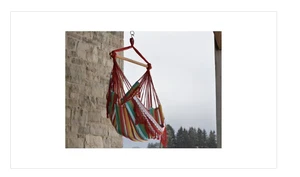 2.5 Ft. Brazilian Style Cotton Hammock Chair in Multi-Colors - Picture 1 of 2